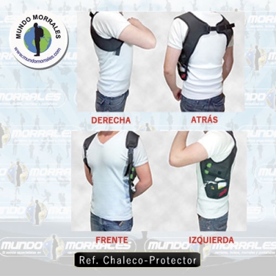 Protective vest of personal items.